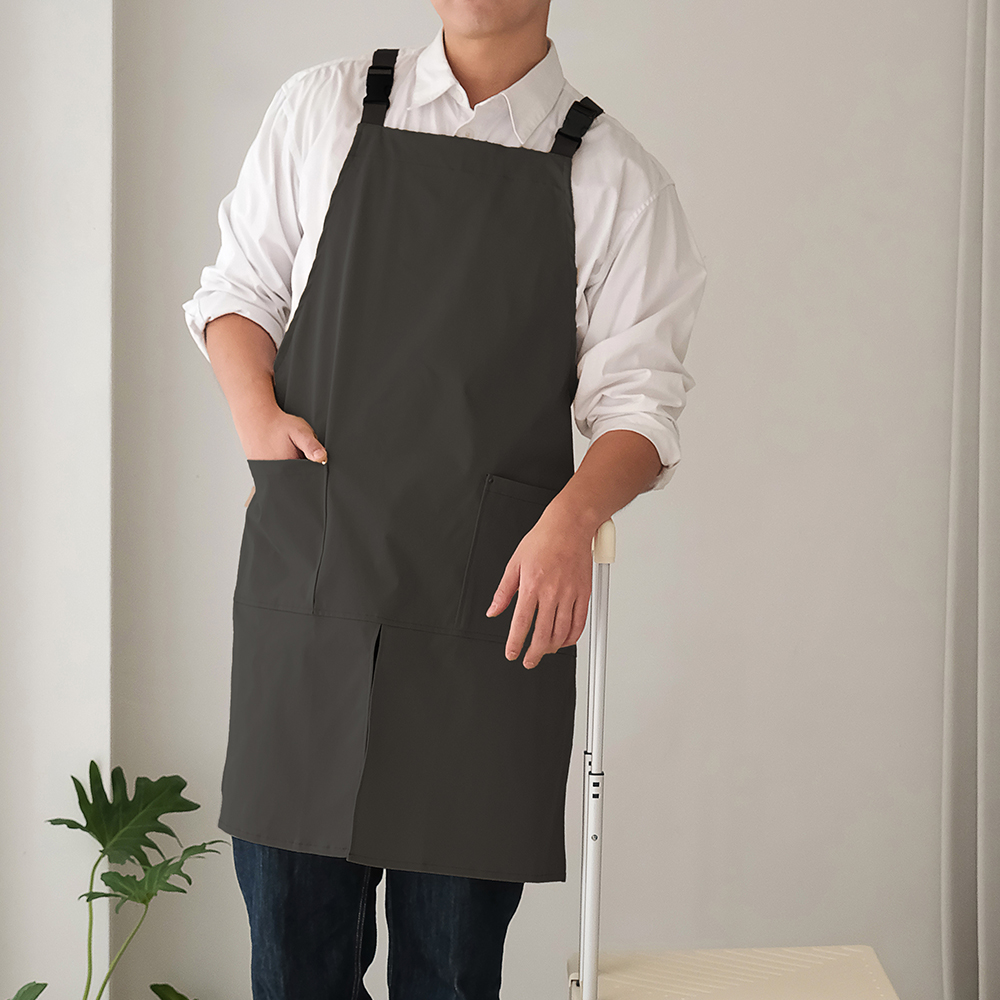 리빙공감 남녀공용 앞트임 캔버스 방수 앞치마, 블랙, 1개 9,440원