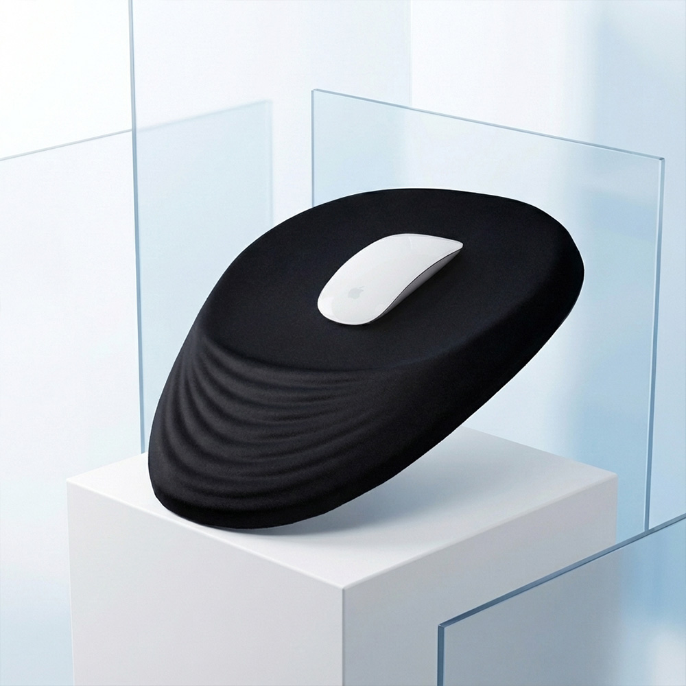 웨이븐 손목보호 마우스패드 일체형 고급 손목받침대, 1개, 블랙 15,900원