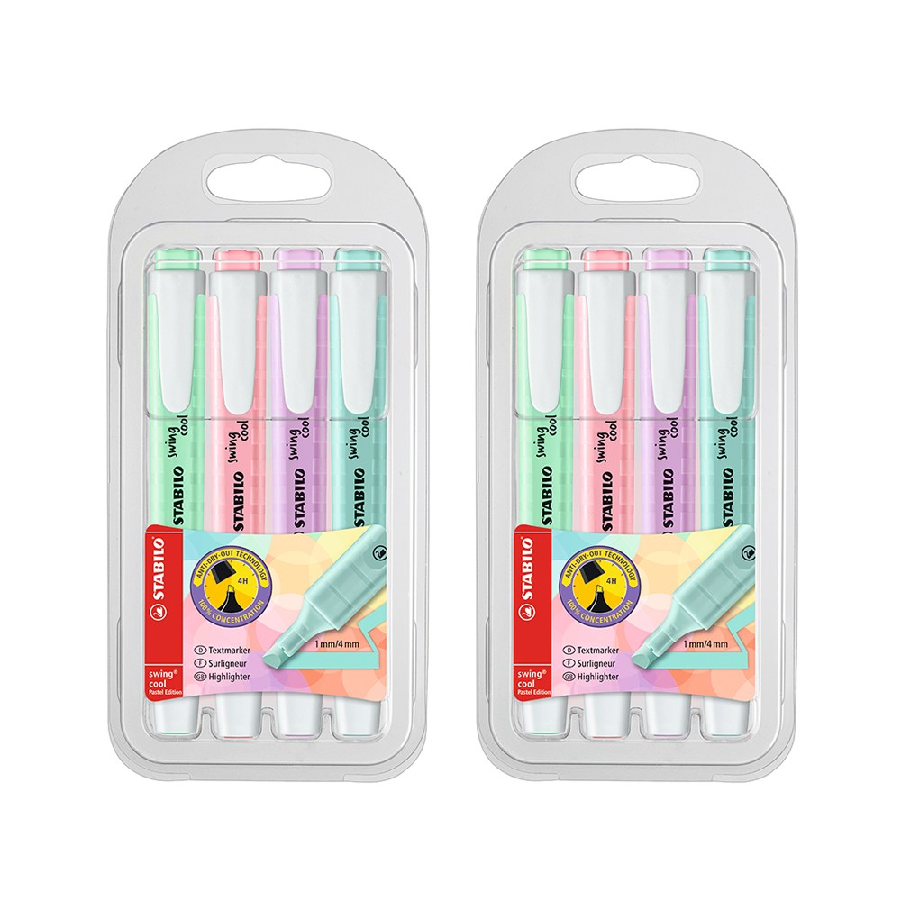 Stabilo 스타빌로 스윙쿨 형광펜 4색 세트, 2개 10,800원
