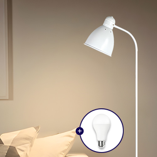 케이시조명 침실스탠드조명 플로어스탠드 거실 장스탠드 LED 노란불 전구포함 17,900원