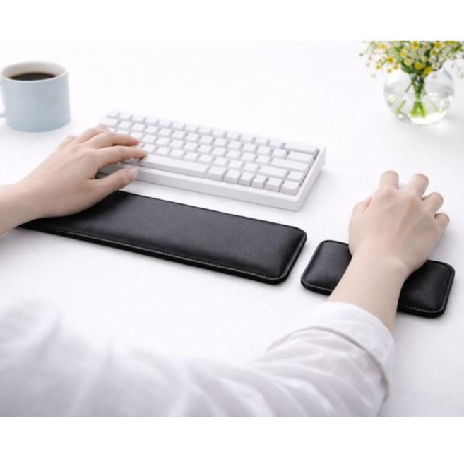 이온브 고급 가죽 팜레스트 키보드 마우스 세트, 1세트, 블랙 12,100원