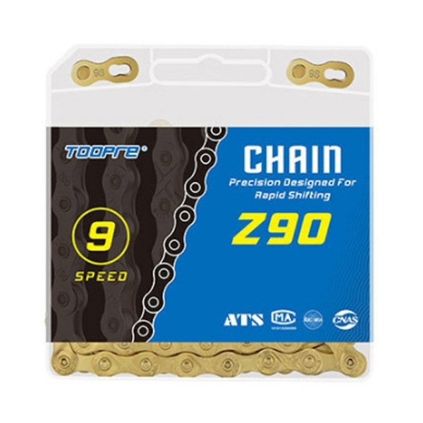 TOOPRE MTB 로드 자전거 시마노 호환 체인 9단 + 체인링크, 골드, 1세트 12,000원