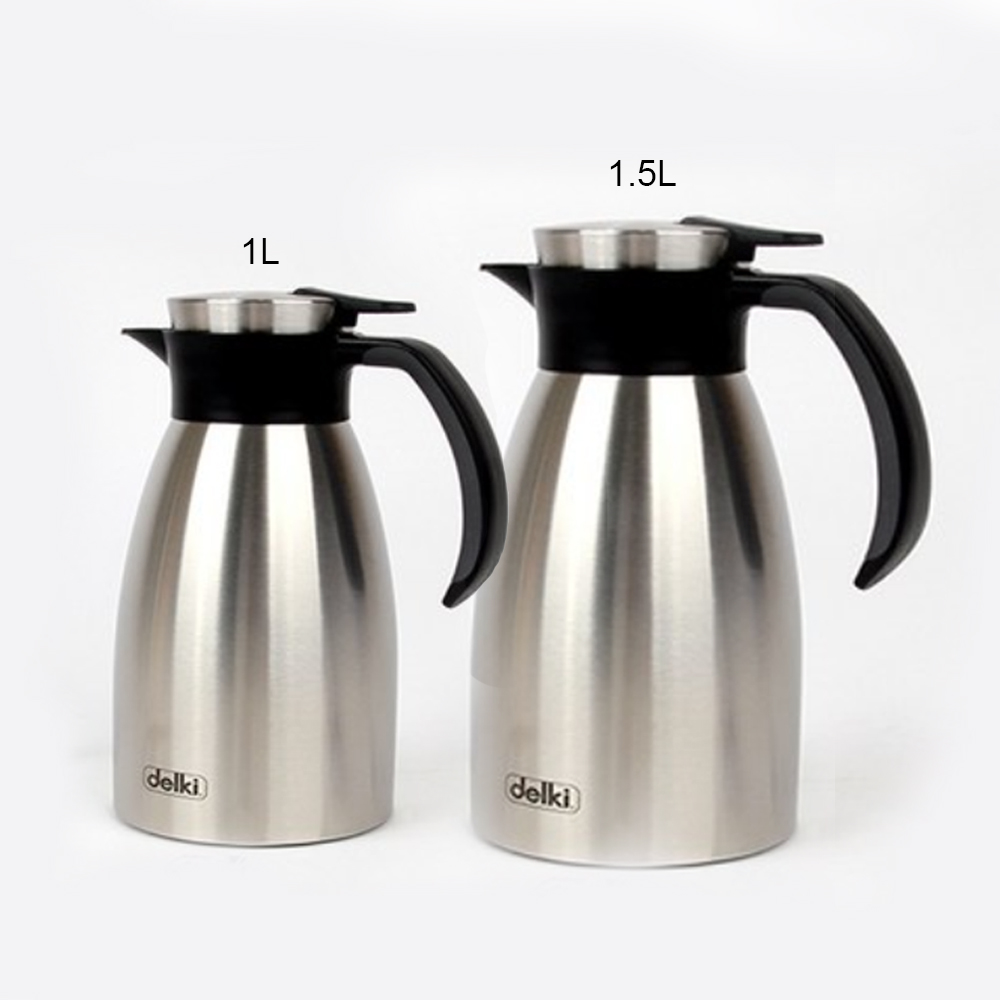 델키 스테인리스 진공 보온보냉 주전자, 1.5L, 보냉 스텐, 1개 19,900원