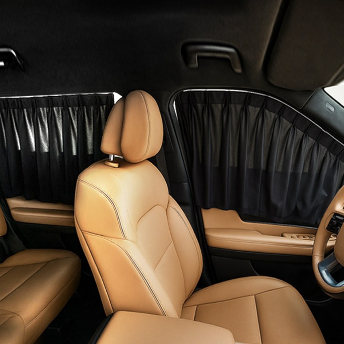 벤비아 싼타페 리무진 커튼 풀세트 4p 자동차 레일커튼 햇빛차단 암막 사생활보호 차박 캠핑 햇빛가리개 썬쉐이드 CM DM MX5 등 00822 56,800원