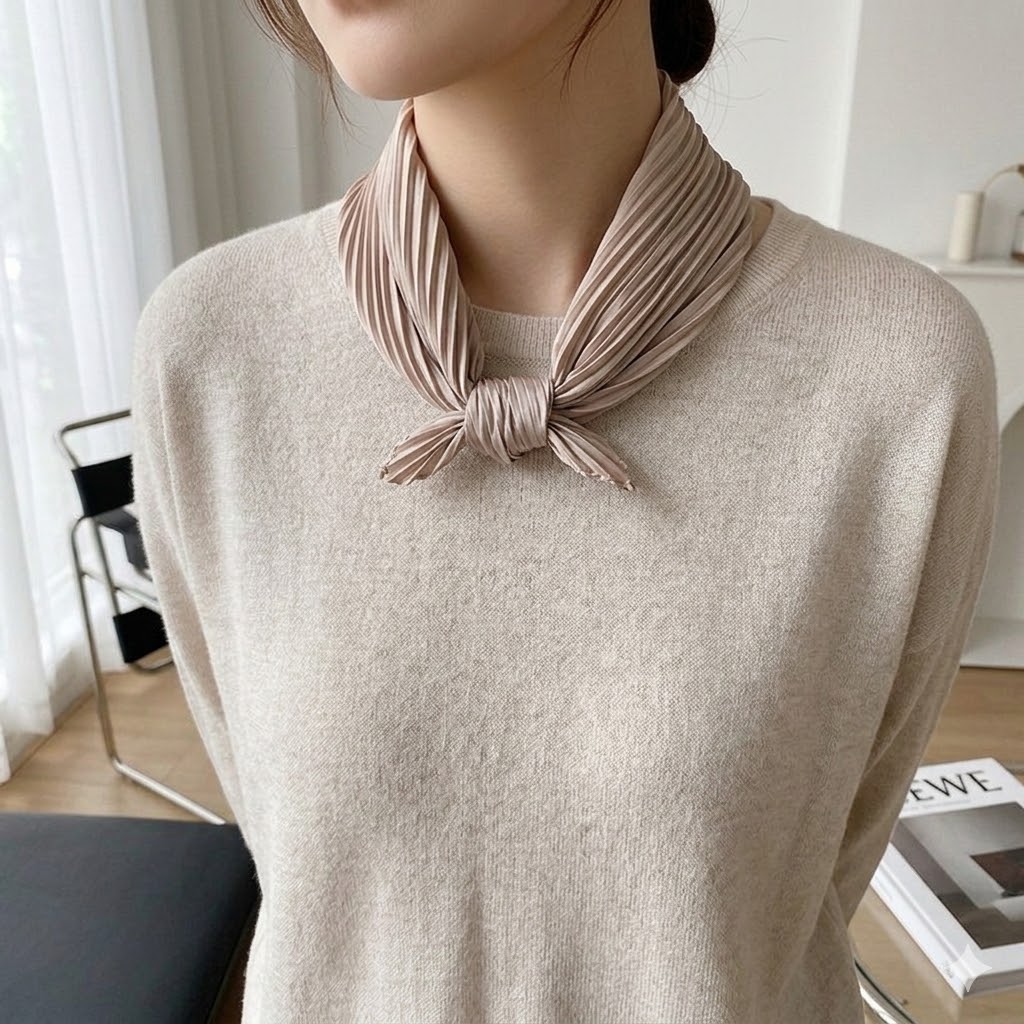 SDB 플리츠 스카프 스프링 패션 주름 머플러 13,900원