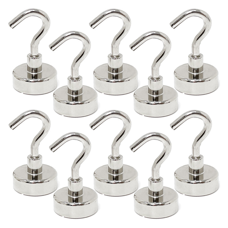 초강력 네오디움 후크 고리자석 25mm TJ10T, 실버, 10개 16,500원