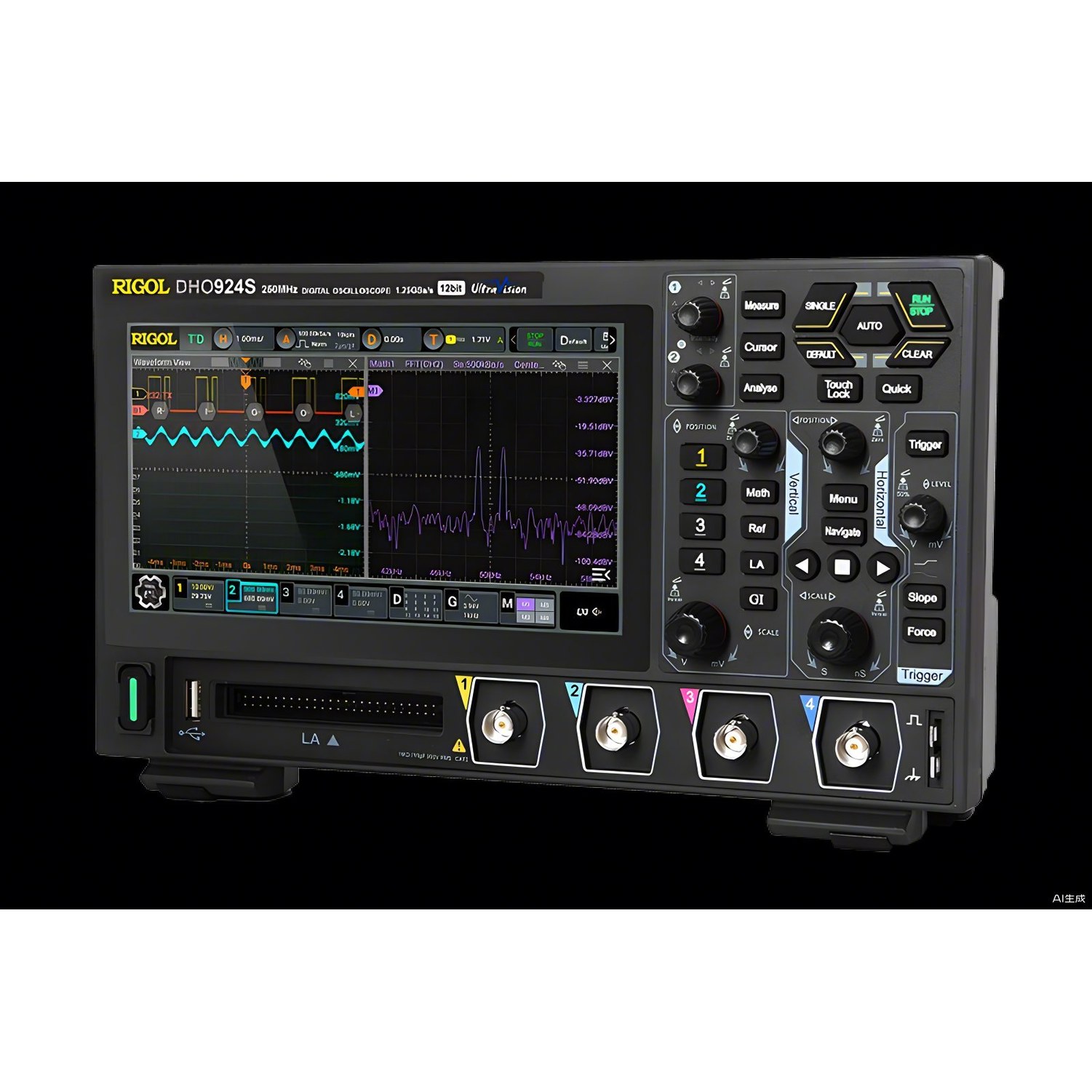 RIGOL 디지털 오실로스코프 DHO914/DHO914S/DHO924/DHO924S 4 채널 125/250MHz 12 비트 1 25GSa/Sec 50MPts 깊이 1,565,400원