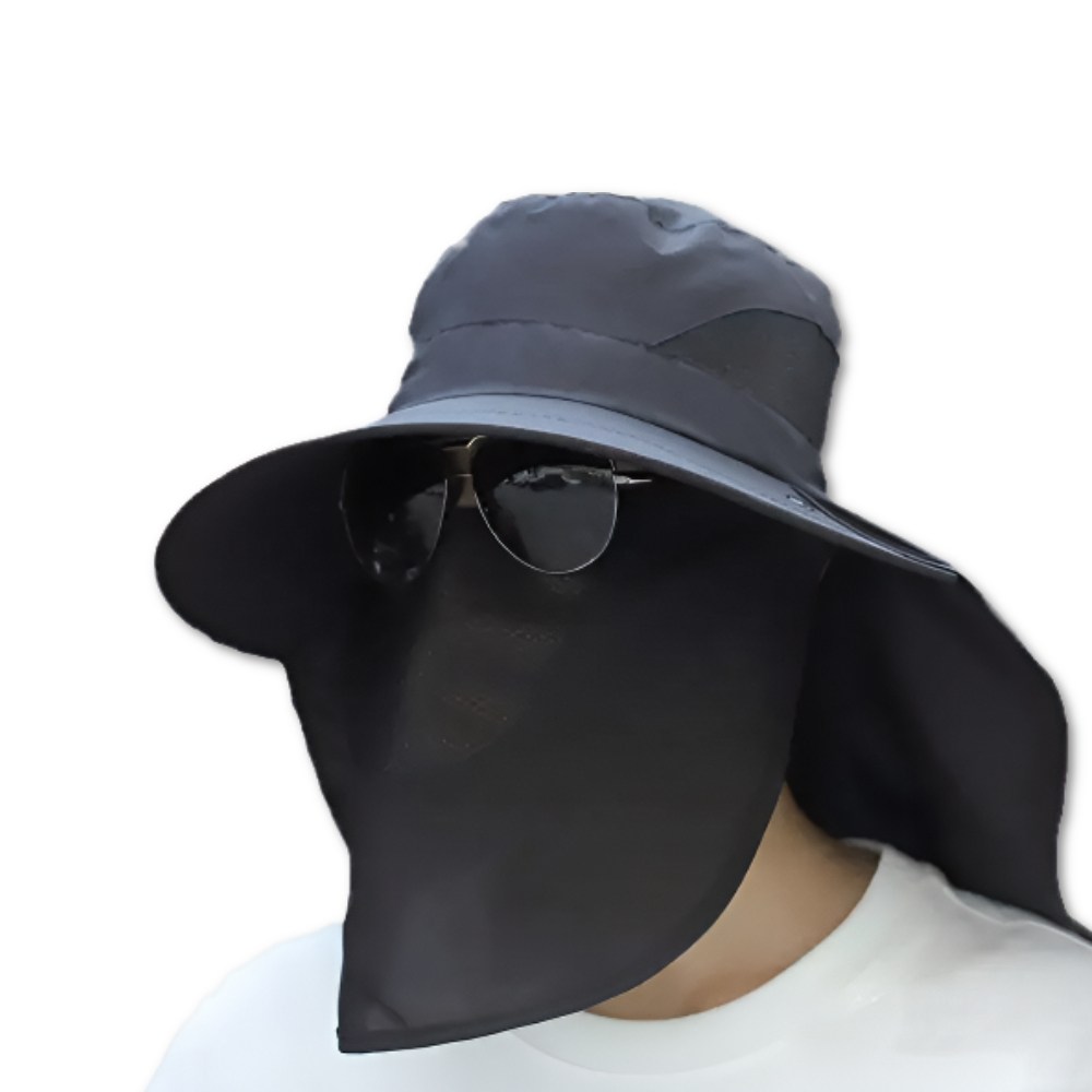 퓨어09다용도 넓은 10CM 챙 UPF50+ 360도 자외선 UV차단 OM 버킷 사파리모자 BLACK 10,400원