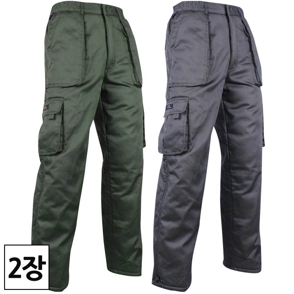 2장 [더맨월드] 겨울 남성용 WD무지카고팬츠 _ 남성 빅포켓 다용도 건빵 하의 편하고 따뜻한 작업복 M983 44,800원