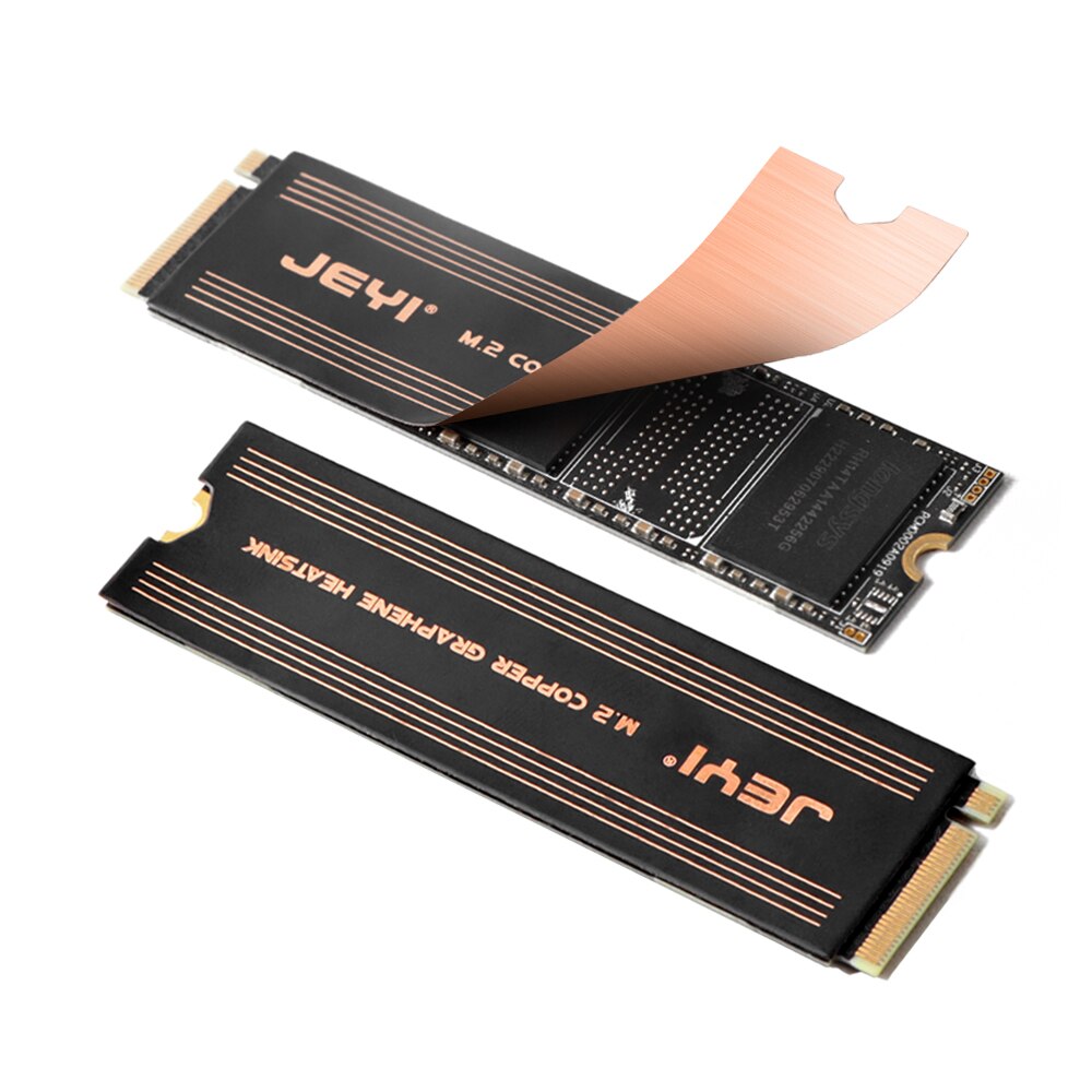 JEYI 그래핀 구리 호일 SSD 방열판, NVMe NGFF 2280 그래핀 쿨러, 노트북 PC PS5 2280 드라이브용 SSD 라디 10,200원