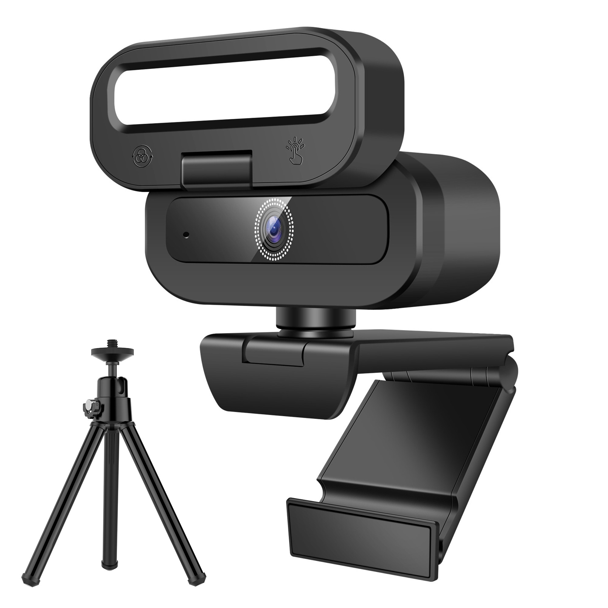 RUNDX 4K 웹캠 화상회의 마이크내장 컴퓨터 카메라 + 삼각대 세트 41,900원