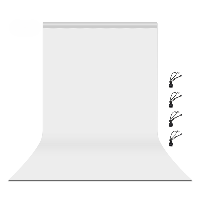 베네블 촬영용 사진 라이브 배경지 세트 화이트 1 x 2 m, 1세트, 단일상품 10,200원