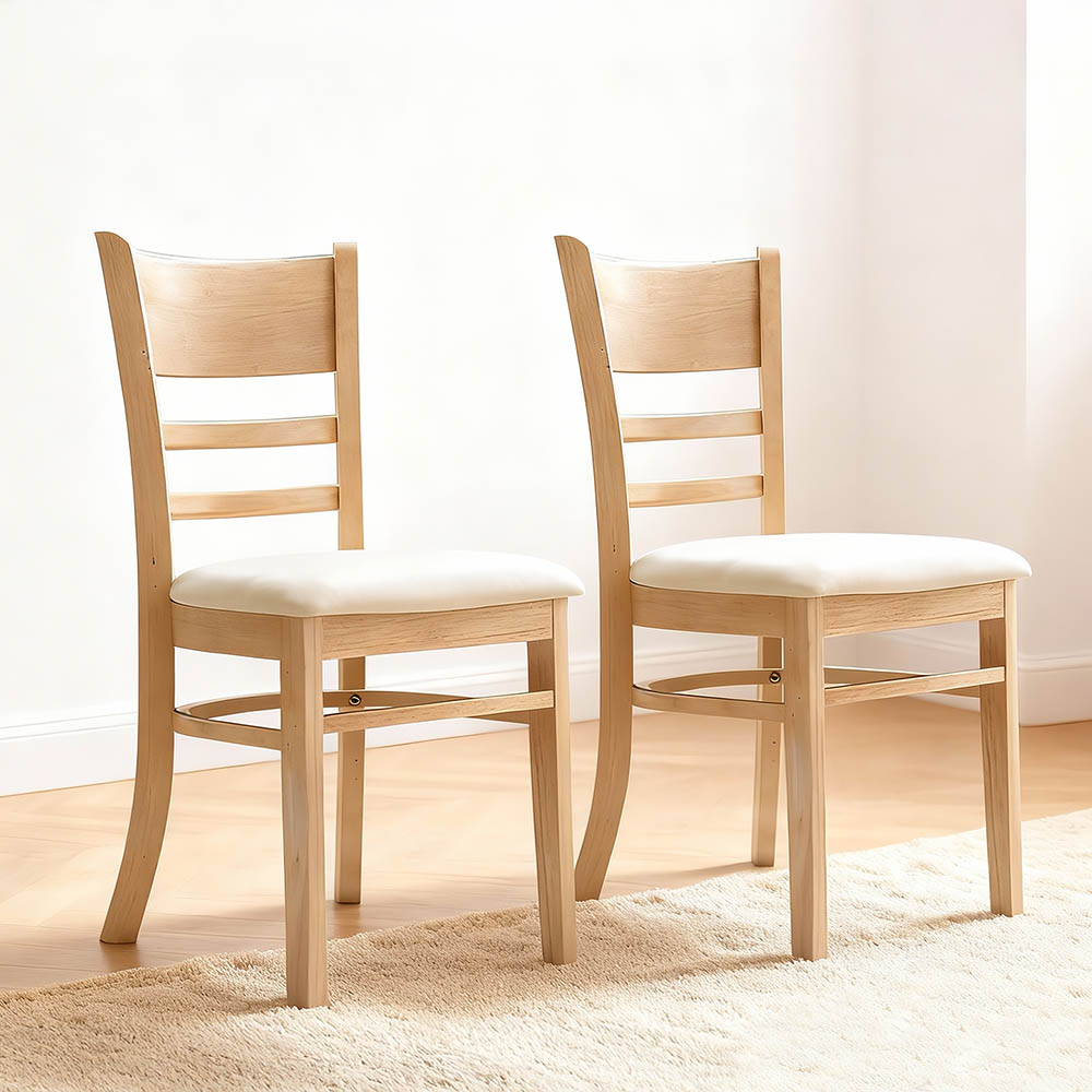 리비니아 케빈 원목 2인용 식탁의자 카페의자 원목의자 인테리어의자 1+1 65,700원