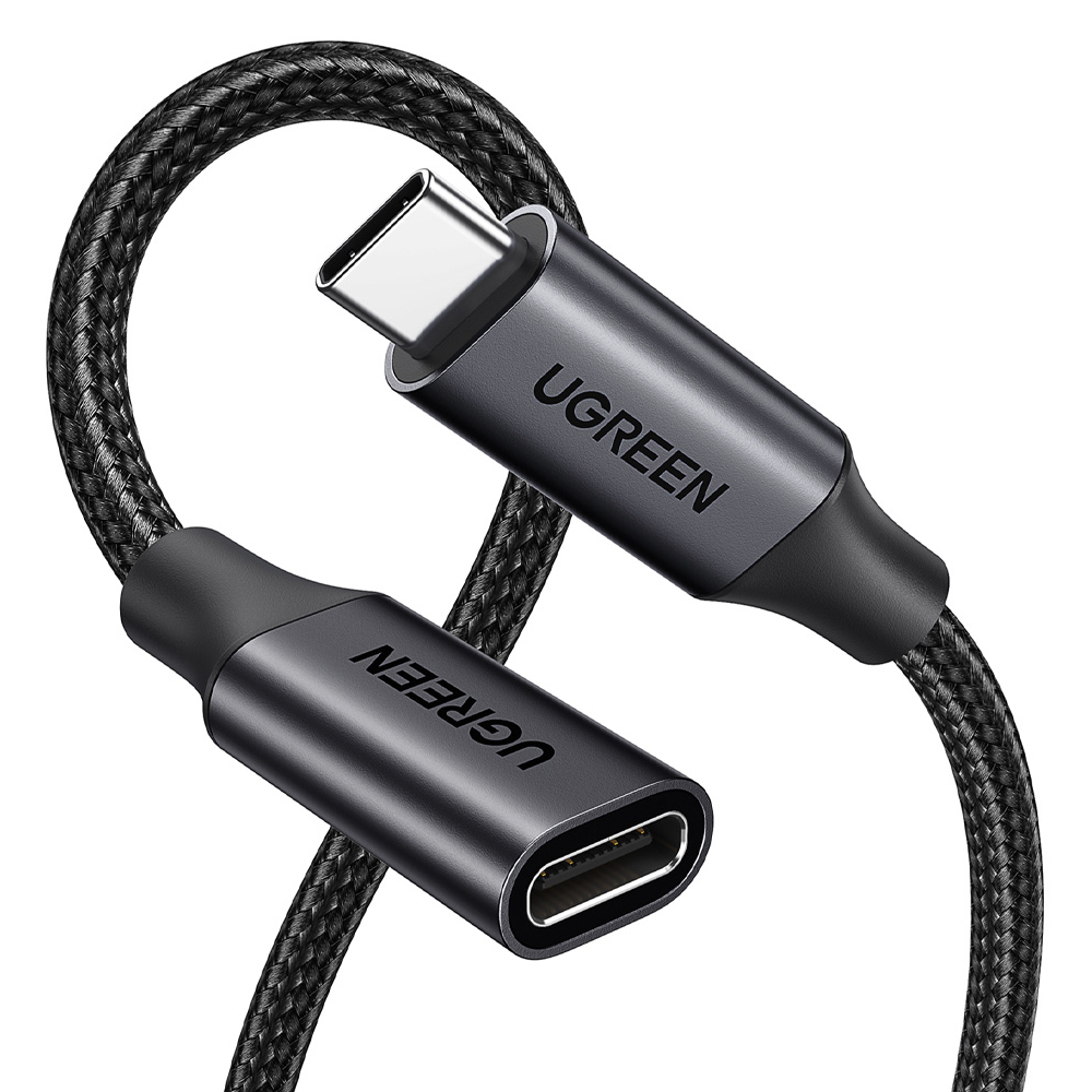 유그린 C타입 M-F USB 3.1 / 3.2 Gen2 10Gbps 연장케이블, 블랙, 1개, 0.5m 17,900원