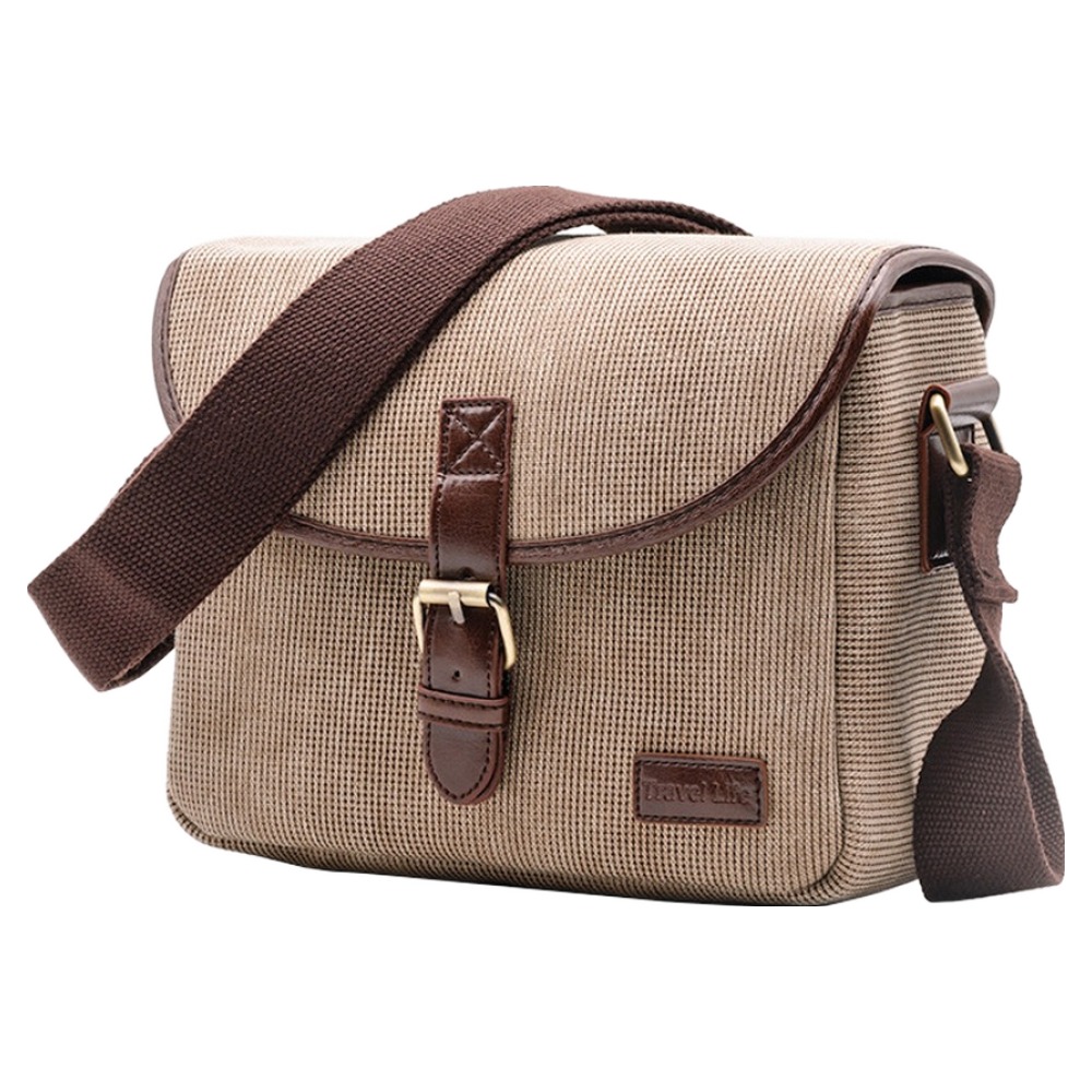 레인보우 빈티지 감성의 클래식 DSLR 카메라 숄더백, 브라운, 1개 25,940원