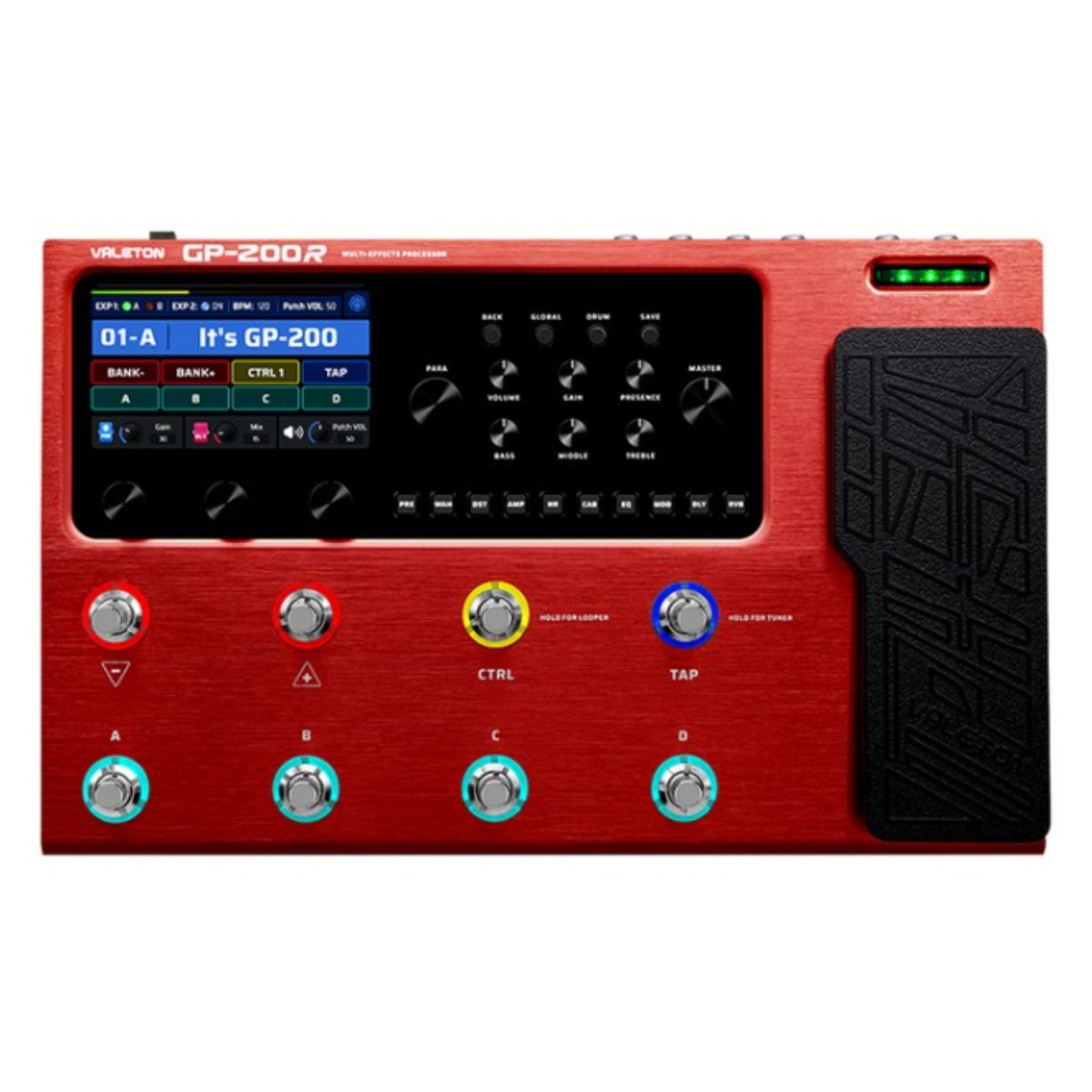 VALETON 베일톤 GP-200R 레드 스페셜 에디션 기타 베이스 입문용 이펙터 멀티이펙터 멀티이펙트 프로세서 485,000원