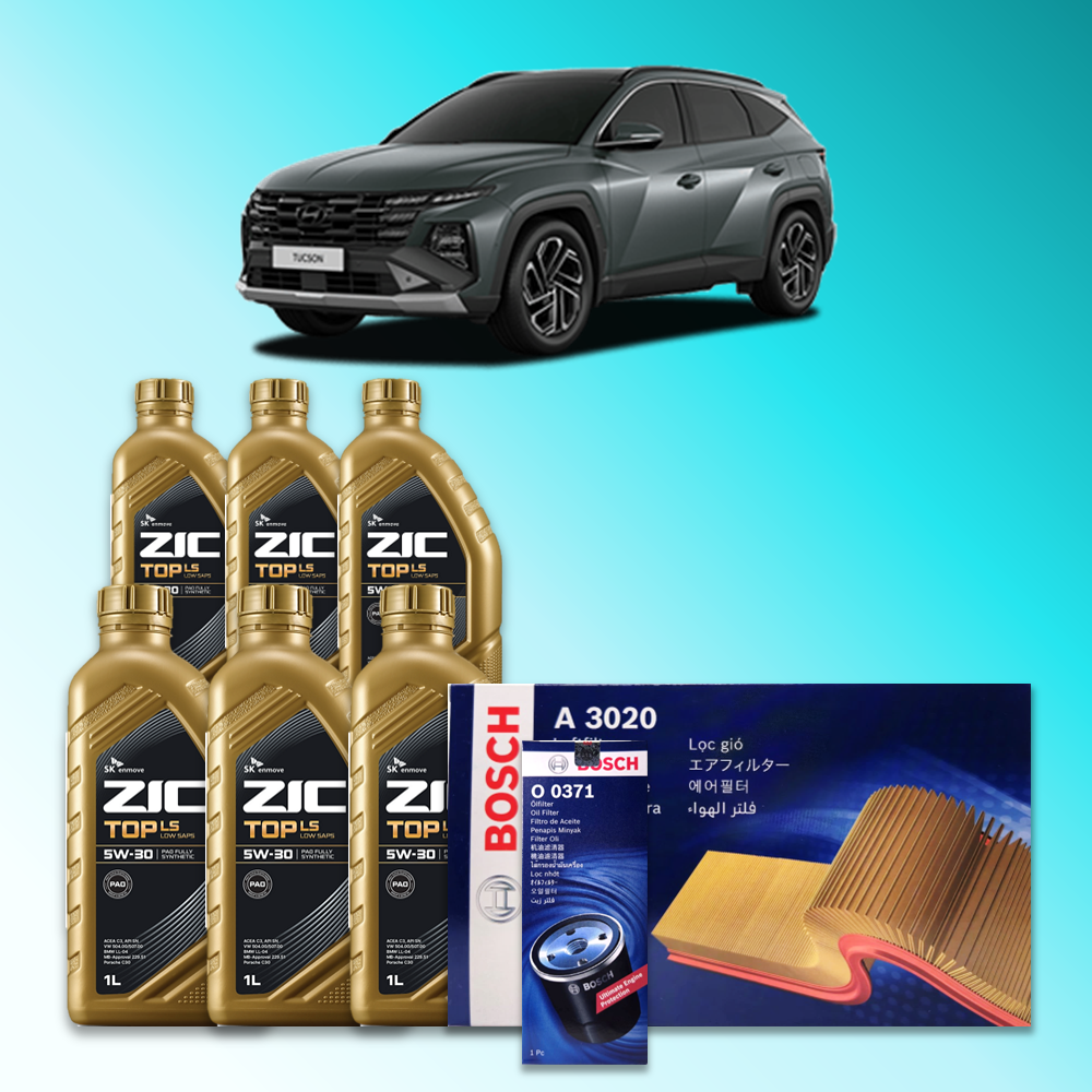 더 뉴 투싼 FL (NX4) 2.0 디젤 엔진오일세트 SK 지크 탑 LS 5W30 (ZIC TOP LS) 109,600원