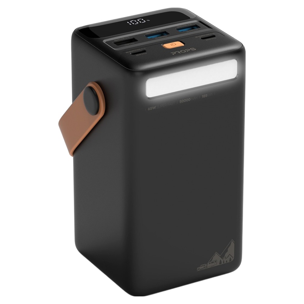 프롭스 65W PPS 초고속 충전 대용량 캠핑용 노트북 보조배터리 50000mAh C타입 64,200원