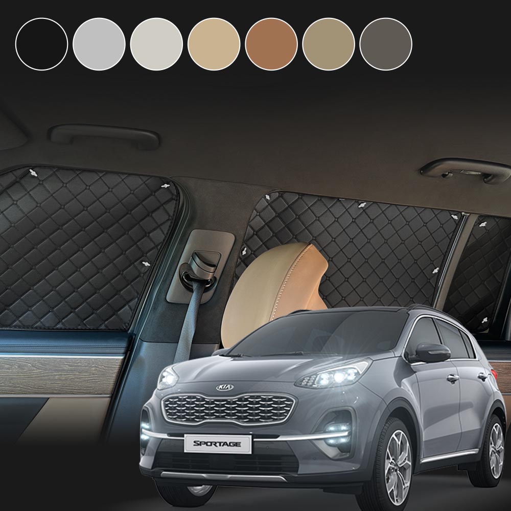 아이빌 슈퍼핏 올뉴스포티지 암막커튼(15-21년) 스포티지더볼드 햇빛가리개 차박커튼 풀세트 1열+2열+3열+트렁크뒷창, 1세트, 다크브라운 77,900원