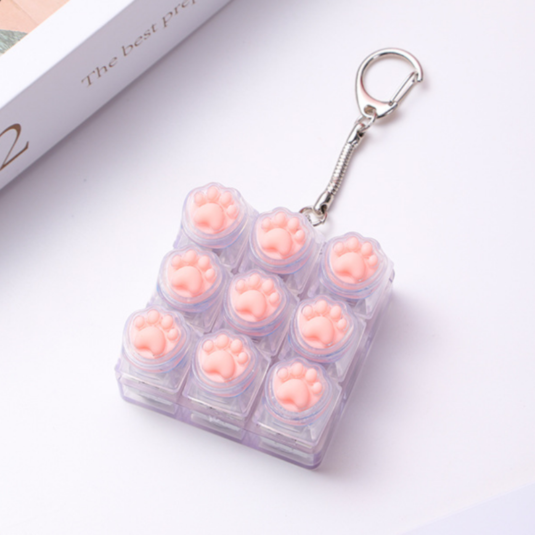 어센드원 led 고양이 발바닥 딸깍이 키캡 키링 9구 14,810원