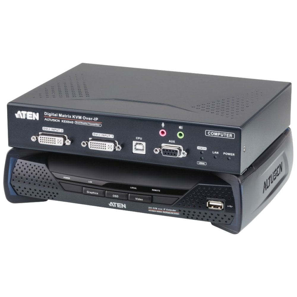 ATEN 에이텐 KE6940 DVI듀얼 디스플레이 KVM Over IP 연장기 7,700,000원