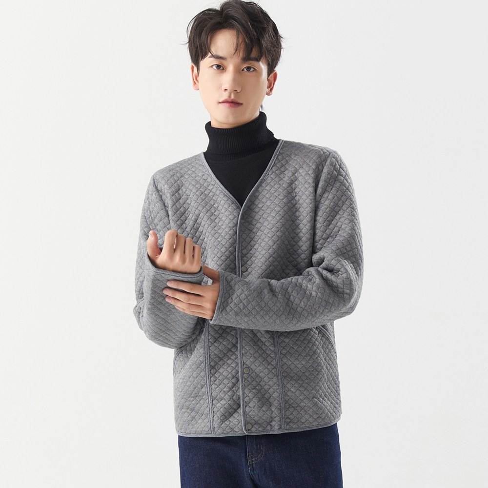 코디코치 누빔 가디건 데일리 심플 무지 퀼팅 브이넥 세미 겨울 카디건 9,900원