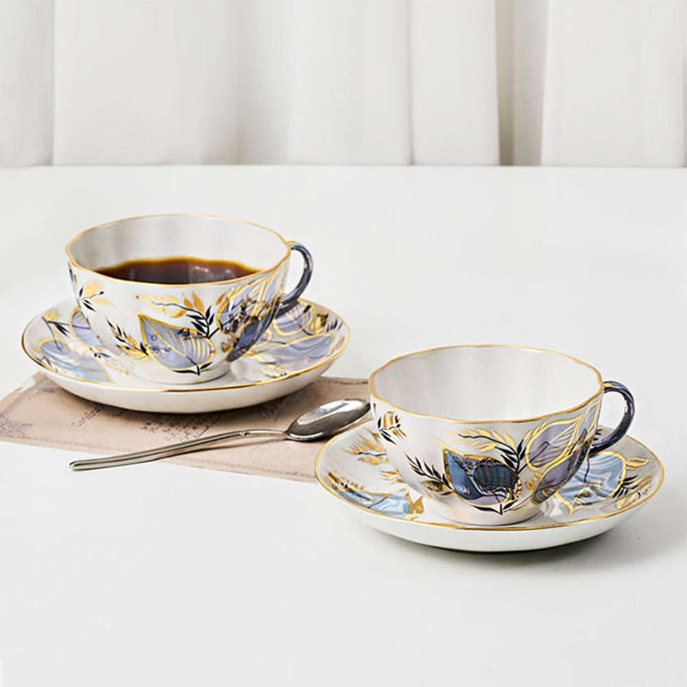 임페리얼포슬린 티잔 2p + 소서 2p 세트, 루나 튤립, 1세트 124,800원