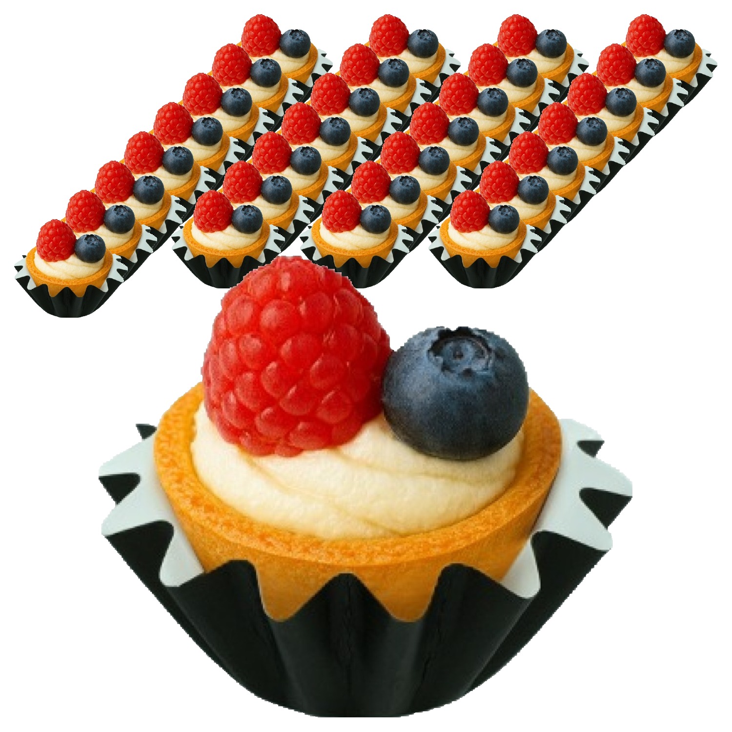 천운패키지 타르트몰드컵, 초코, 50개 7,000원