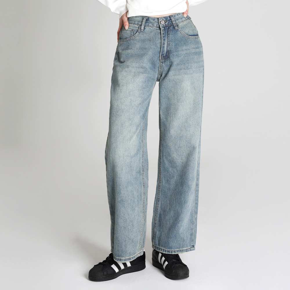 닷이프 여성용 페이드블루 와이드 데님 팬츠 P26SS1-A2600 31,900원