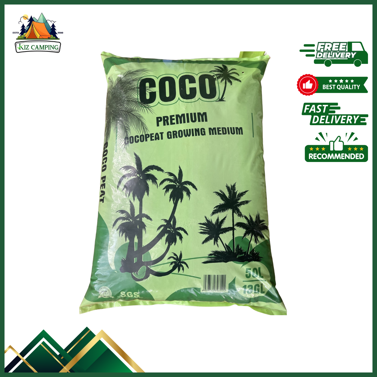 [ 50리터 대용량] 친환경 코코피트 분말, 화분 흙 혼합용 상토 17,800원