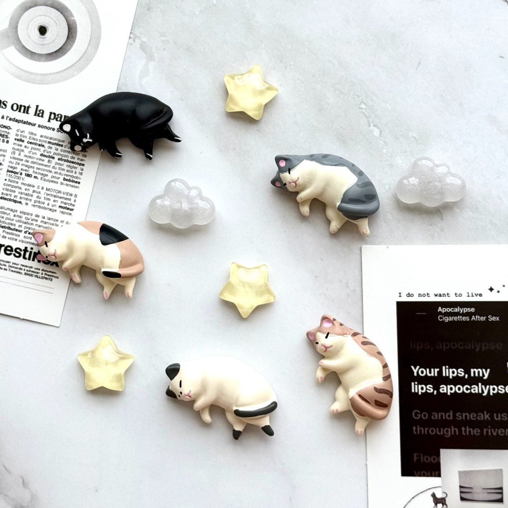 앤체인 강력 고양이 자석 10P 냉장고 네오디움 미니자석, 1. 꿈꾸는 고양이 12,800원