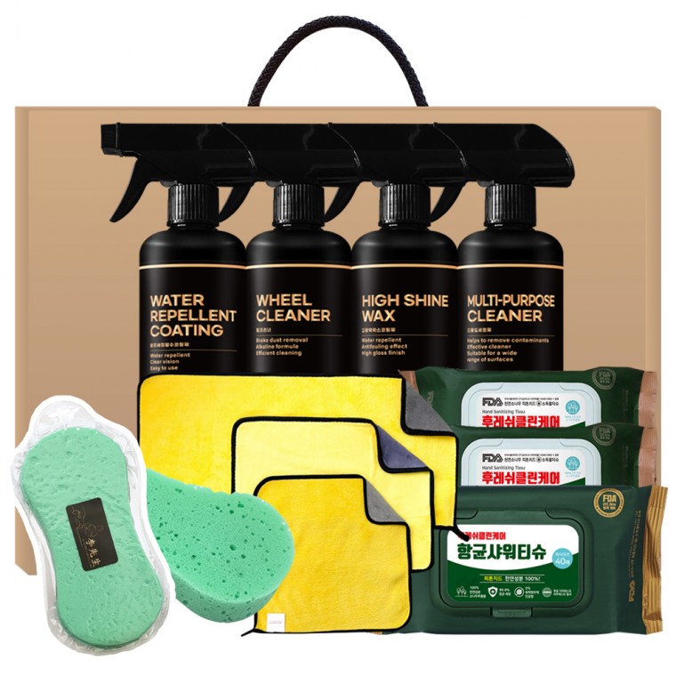 [카핫템] 1+1 이선생 프리미엄 11종 선물세트 세차용품8종 항균세정티슈2종 기타1종, 1개 87,500원
