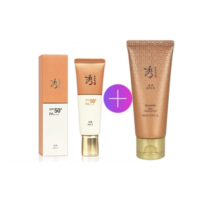 수려한 비책자단 선크림 SPF50+/PA+++ (메이컵 베이스 겸용)+수려한 본 클렌징폼 100ml증정 20,900원