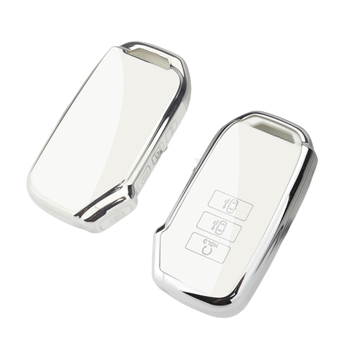 키에티 기아 호환 K8 GL3 스포티지 NQ5 스마트 키케이스 7버튼 TPU 키홀더 단품, 화이트 실버라인 9,900원