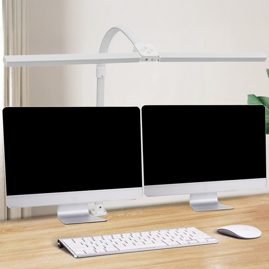 연하 책상 모니터 안티 블루라이트 LED 와이드 스탠드 클립+베이스, 화이트 56,900원