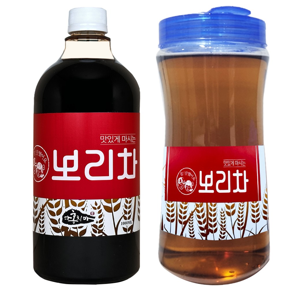 홍치마 대용량 국산 보리차 원액 액상 100%볶은보리 농축액 건강차 1000ml 다홍치마 32,000원