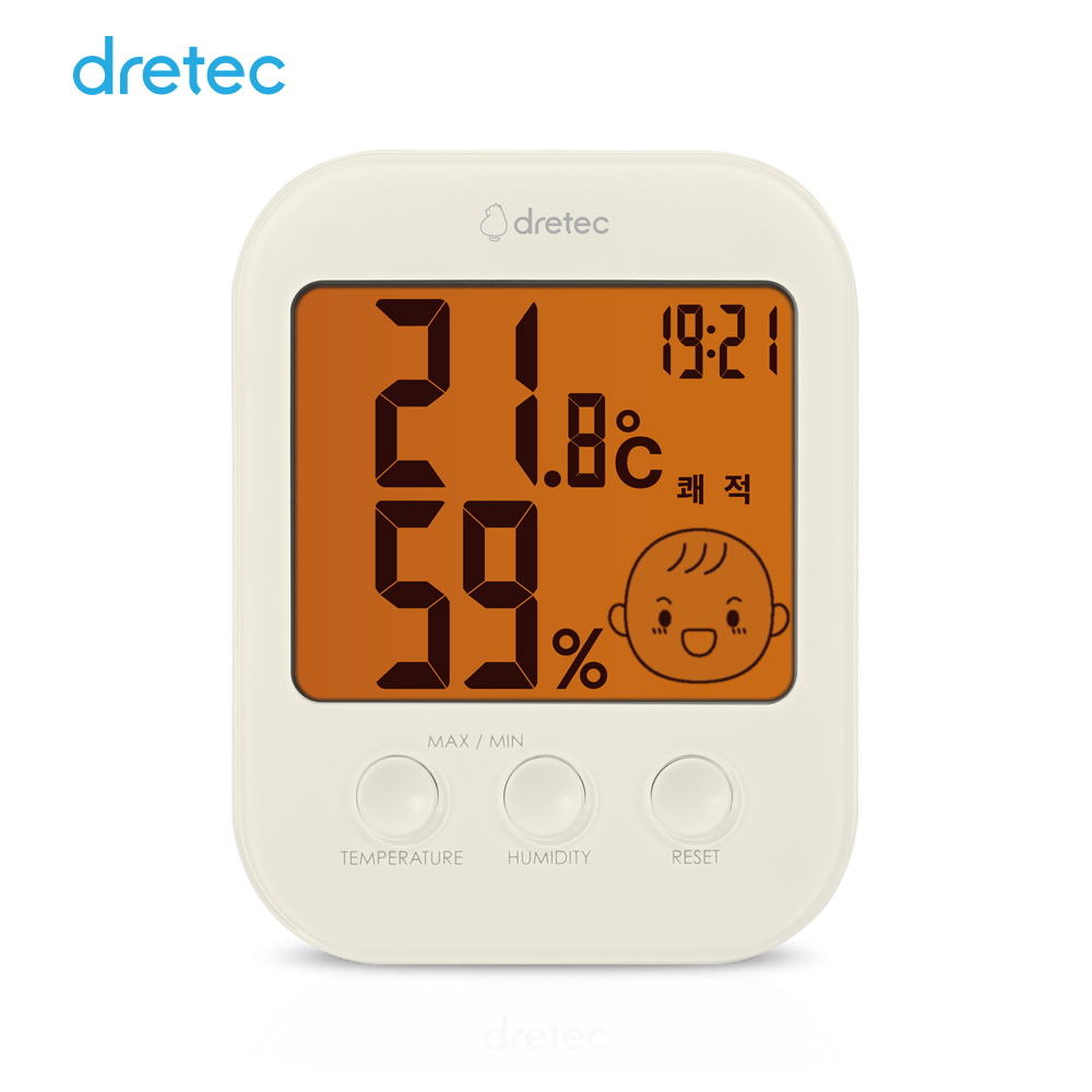 드레텍 신생아 온습도계 디지털 백라이트 시계 O-435 19,900원