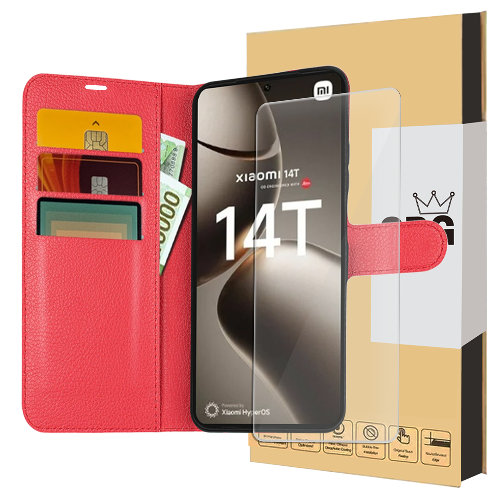 샤오미 14T  가죽 지갑 케이스 + 2.5D 액정강화 방탄필름 11,900원