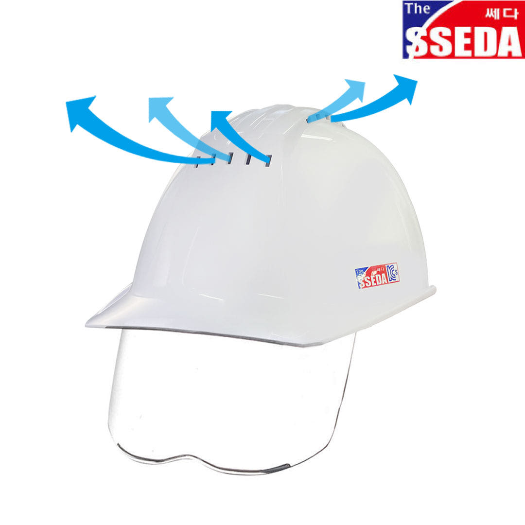 쎄다 SSEDA 쎄다22 통풍 보안경 안전모 / 건설 작업 머리보호 헬멧 머리 보호대 건설안전작업모, 1개 19,500원
