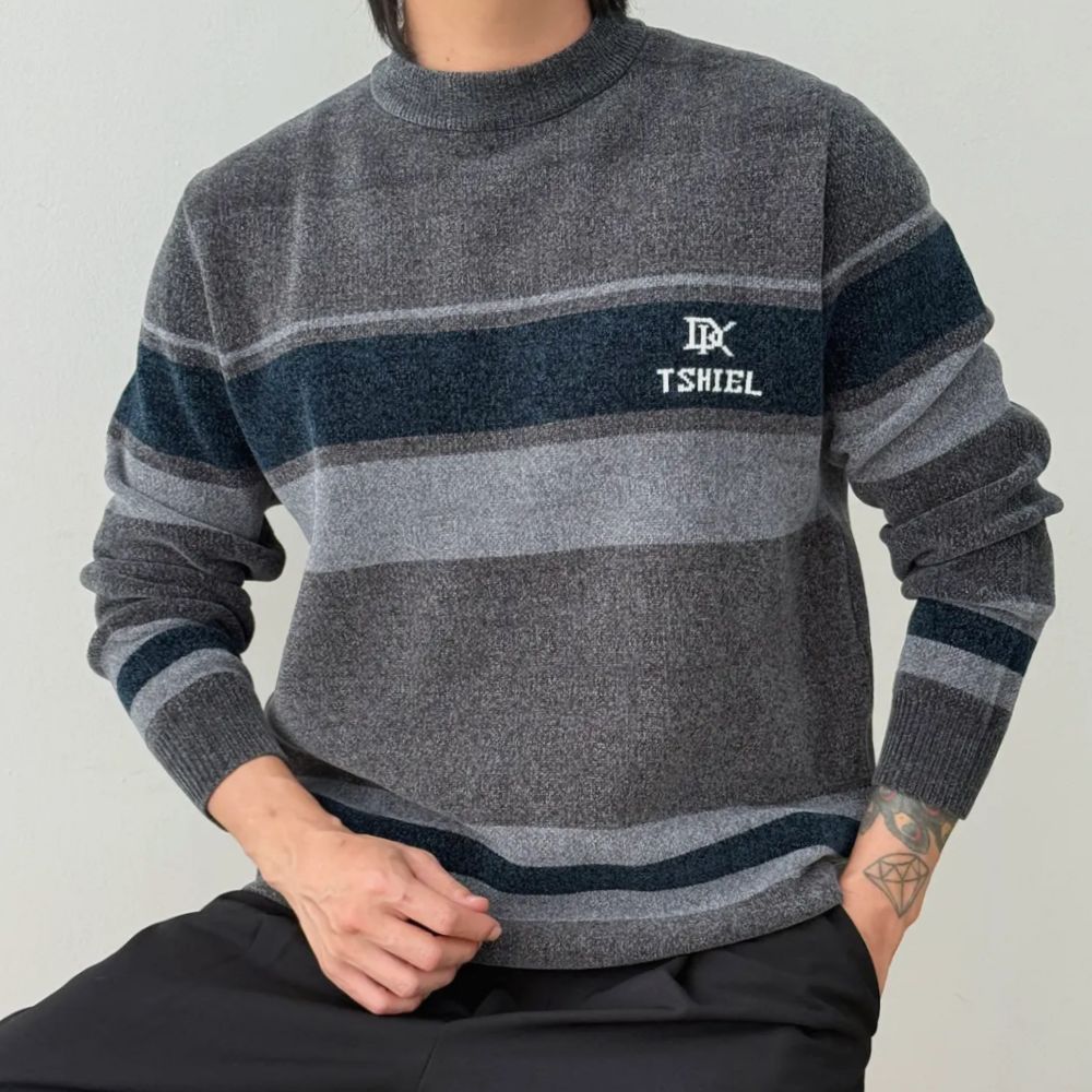 코엑티 남성 겨울 따뜻한 벨루어 벨벳 기모 스웨터 티셔츠 29,900원