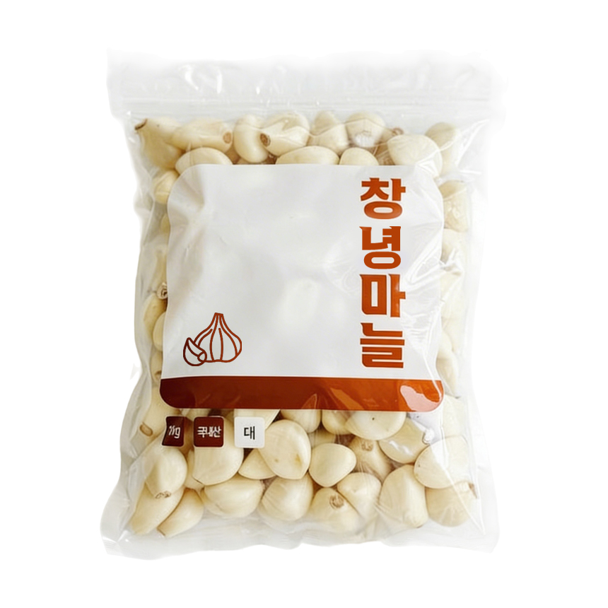 (짓다팜) 깐마늘 창녕 국산 햇 마늘 최상품 특품 당일제조, 1개, 200g 6,000원