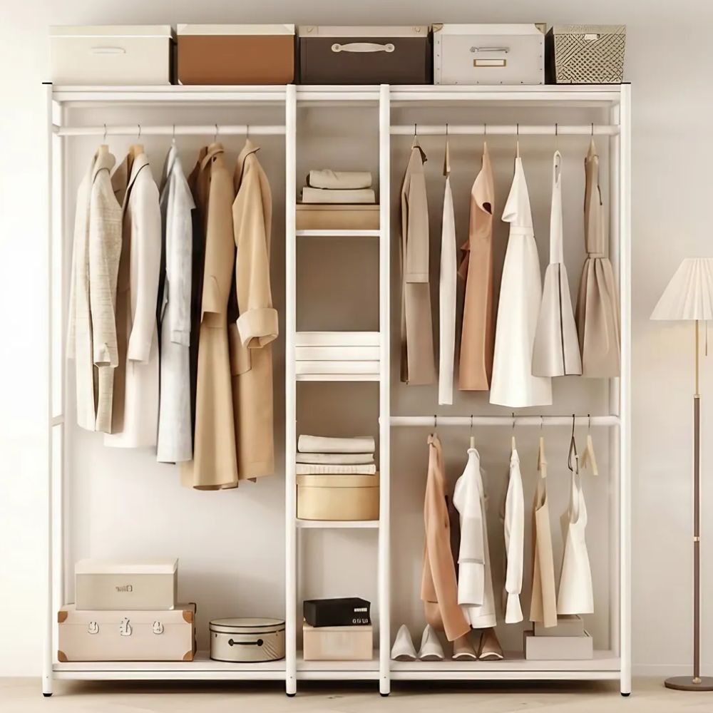 라온프리 철제 드레스룸 모던 시스템행거, 화이트 94,750원