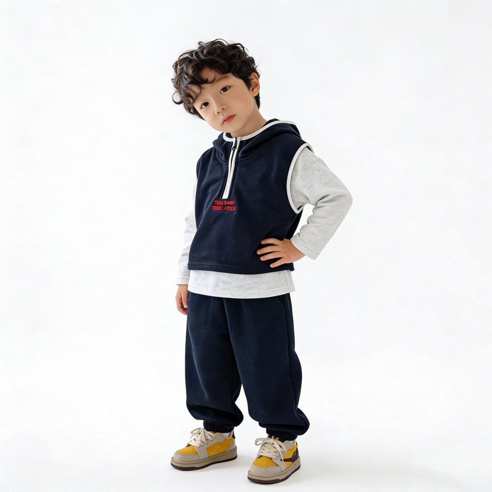 투에그 아동용 반집업 상하복 3종 세트 36,900원