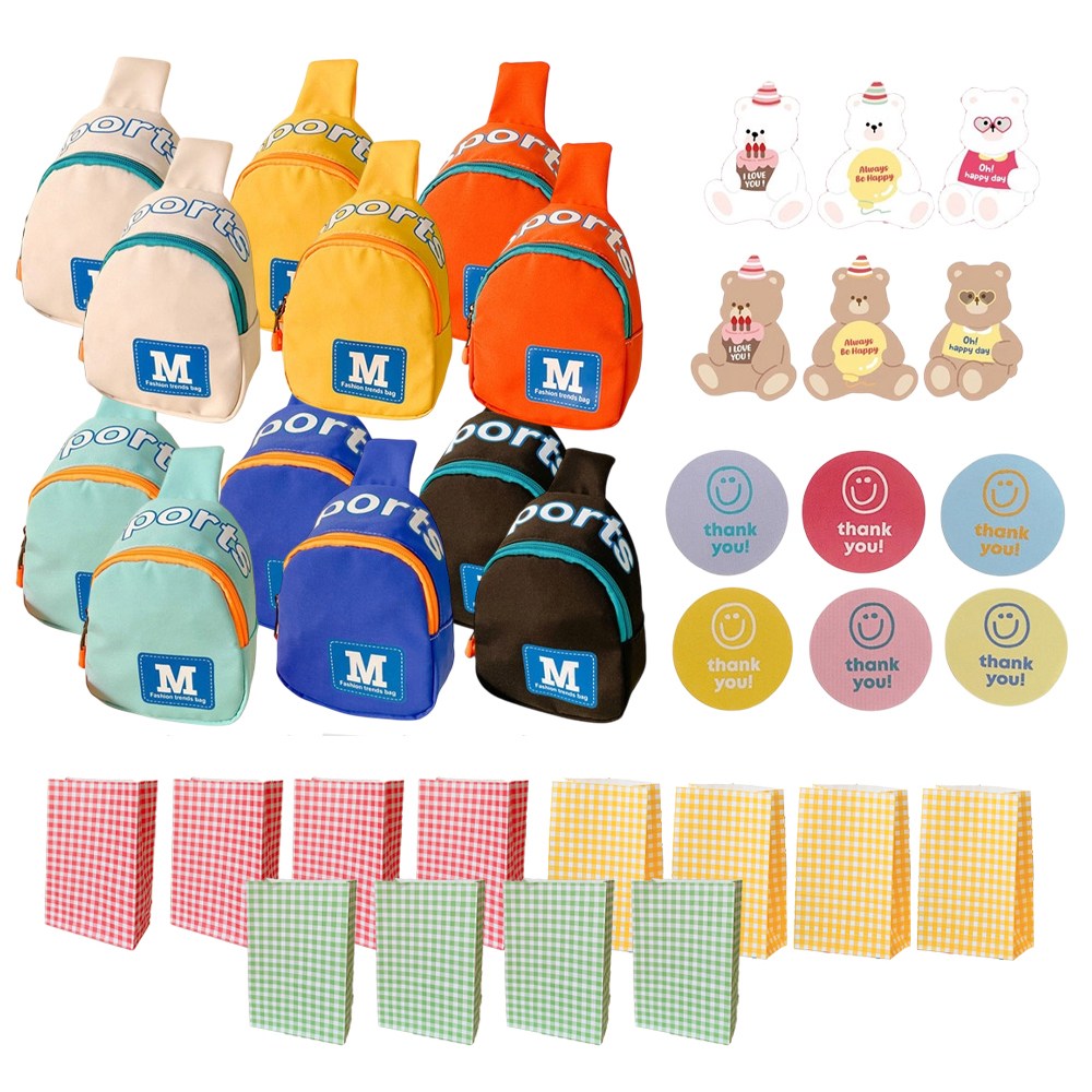 키즈 유아 슬링백 크로스백 (포장봉투 스티커 포함) 어린이집 유치원 생일 선물 답례품 구디백 35,400원