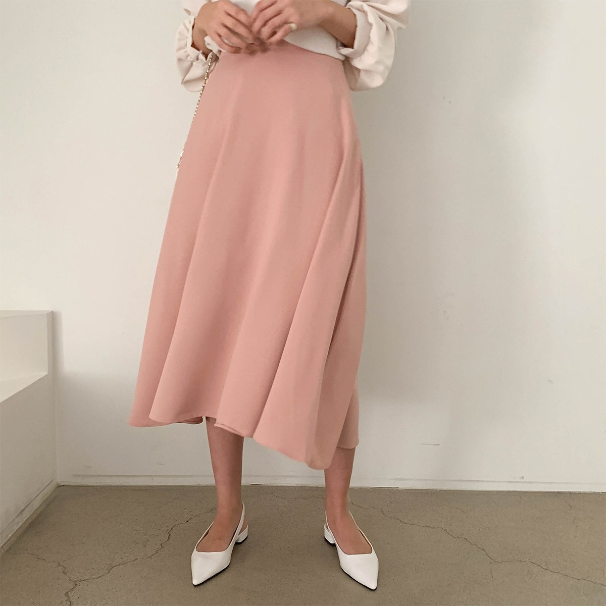 린다샵 페도란 플레어 A라인 밴딩 롱 스커트 cpsk5156k2c 16,540원