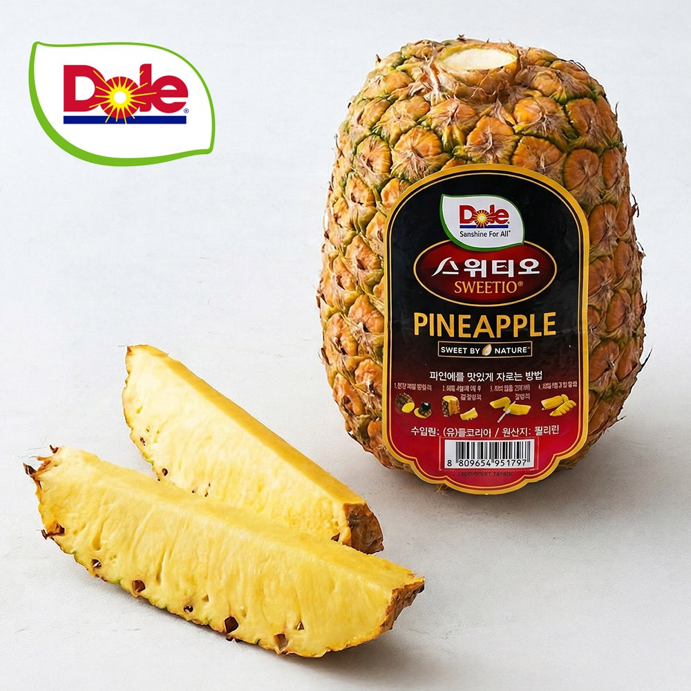 Dole 스위티오 크라운리스 파인애플, 2개, 800g내외 9,490원