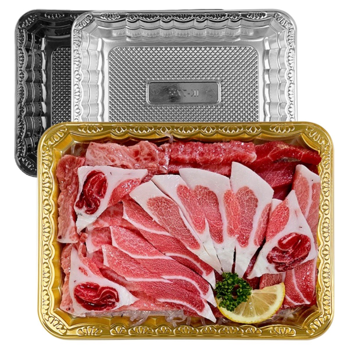 올플러스 고급 트레이 77호 정육 회 포장, 금색, 100개 28,900원