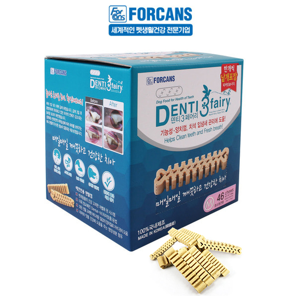 포켄스 덴티페어리 덴탈껌, M(46개입), 584g, 1개 32,000원