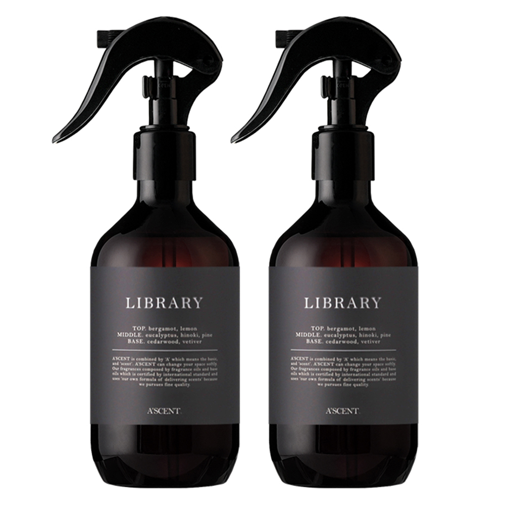 에이센트 드레스 퍼퓸 탈취제 라이브러리 본품, 2개, 250ml 12,900원