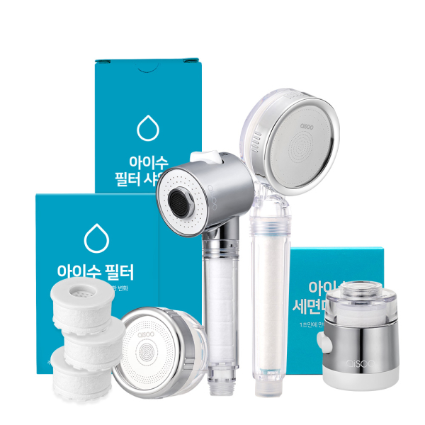 아이수 주방용필터 샤워기 헤드필터 세면대필터 싱크대수전 수도  KC인증 국내제조 모음전 14,900원